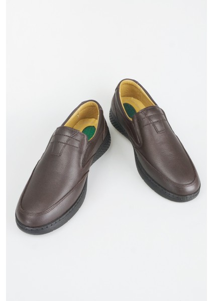 Erkek Hakiki Deri Ultra Rahat Jelli Siyah Günlük Baba Ayakkabısı modelleri