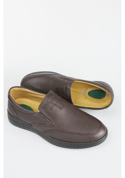 Erkek Hakiki Deri Ultra Rahat Jelli Siyah Günlük Baba Ayakkabısı fırsatları