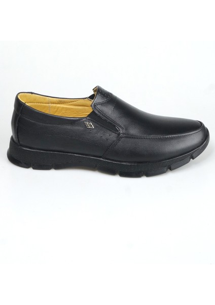 The Dortex FOTER03 Erkek Hakiki Deri Bağsız Yumuşak Ortopedik Günlük Baba Ayakkabısı