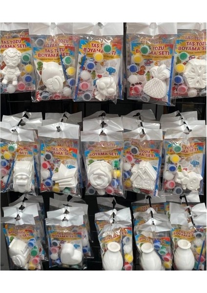 Taş Tozu Figür Taş Boyama Seti Karışık - 1 Adet