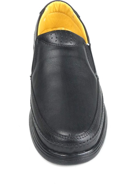 Erkek Iç Dış Hakiki Deri Ortopedik Rahat Esnek Günlük Baba Ayakkabısı fırsatları