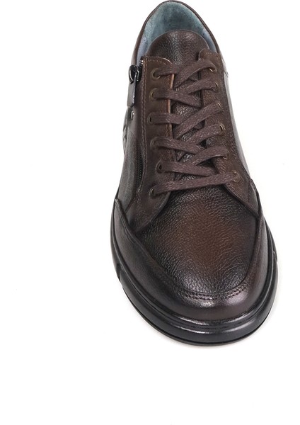 Erkek Hakiki Deri Ortopedik Kauçuk Kaymaz Taban Rahat Günlük Ayakkabı fırsatları