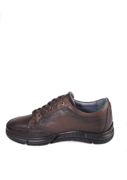 Erkek Hakiki Deri Ortopedik Kauçuk Kaymaz Taban Rahat Günlük Ayakkabı indirimleri