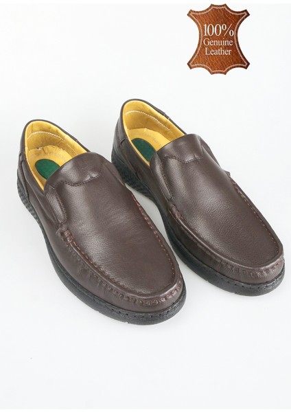 Erkek Hakiki Deri Kenarı Dikişli Jel Taban Ortopedik Baba Ayakkabısı fiyatları