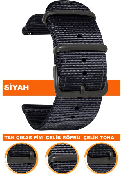 tcl mt42 mt42x mt43 mt46 akıllı çocuk saati uyumlu premıum nato kumaş tekstil saat kordonu kayışı f39cldb-b