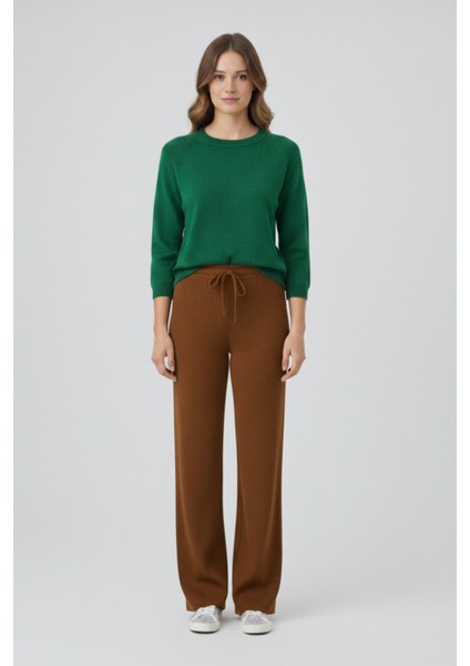 Kadın Modern Kahverengi Pantolon
