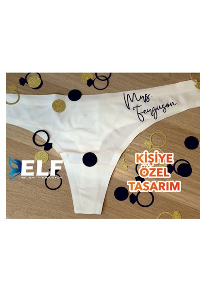 Kişiye Özel Gelin Külot Baskılı