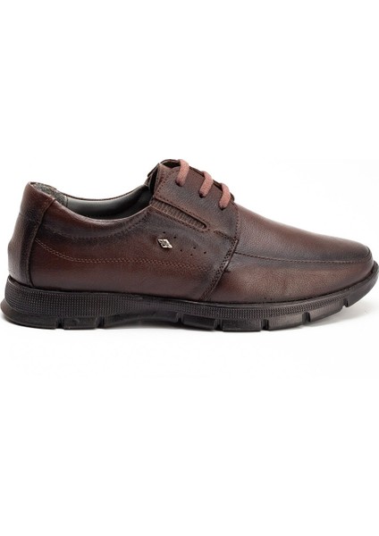 The Dortex FOTER01 Erkek Hakiki Deri Bağcıklı Yumuşak Ortopedik Günlük Baba Ayakkabısı