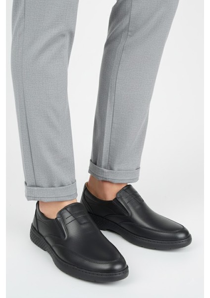 Erkek Hakiki Deri Ultra Rahat Jelli Siyah Günlük Baba Ayakkabısı fiyatları