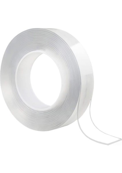 Sunup SN-14654 30MM 2 Metre Çift Taraflı Nano Teknoloji Süper Yapıştırıcı Şeffaf Bant