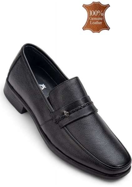 DRT61325 Erkek Hakiki Ince Kaymaz Taban Rahat Kalıp Klasik Baba Ayakkabısı