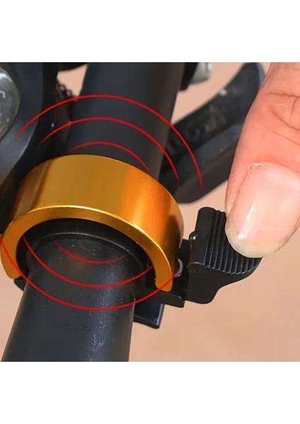 Yeni Nesil Gizli Bisiklet Zili - Minimalist Alüminyum Alaşım Yüksek Sesli Gidon Çanı (Görünmez Tasarım) modelleri