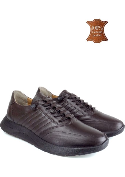 Erkek Hakiki Deri Rahat Hafif Tam Ortopedik Esner Lastik Bağcık Günlük Ayakkabı fiyatları