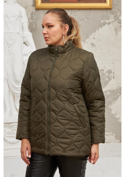 Kapitone Büyük Beden Mont modelleri