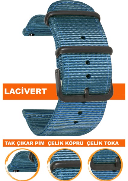 tcl mt40-mt40x akıllı çocuk saati uyumlu premıum nato kumaş tekstil saat kordonu kayışı f39cldb-l