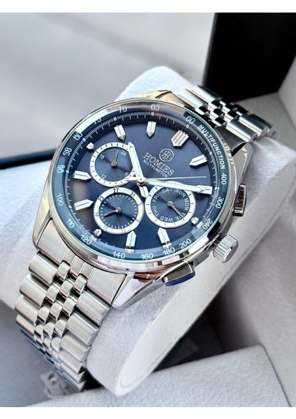 Multifonksiyon Erkek Kol Saati 3 Atm Gümüş Renkfaturalı Bileklik Hediyeli HMSY285GL1 fiyatları