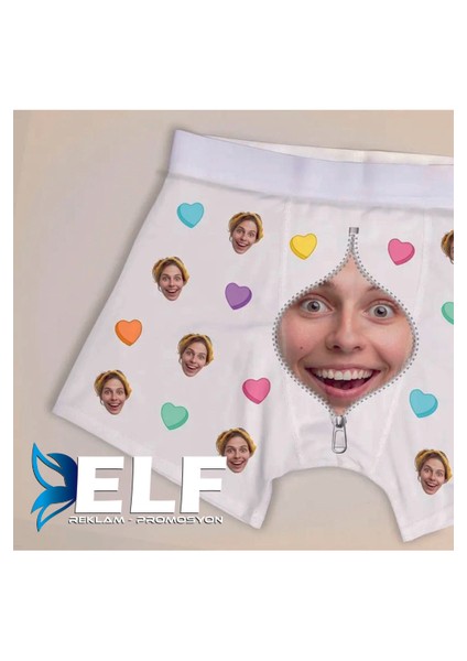 Kişiye Özel Fermuar Fotoğraf Baskılı Boxer fiyatları