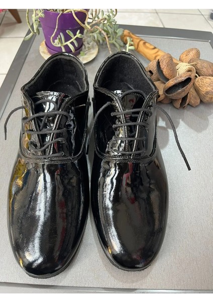 Siyah Rugan Klasik Model Içi Kumaş Astarlı Erkek Tango, Dans ve Salon Ayakkabısı fiyatları