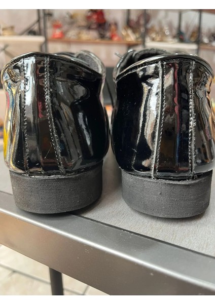 Siyah Rugan Klasik Model Içi Kumaş Astarlı Erkek Tango, Dans ve Salon Ayakkabısı fırsatları