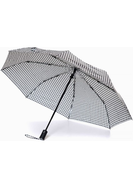 Fiber Kazayağı Desenli Otomatik Şemsiye, Şık ve Kullanışlı Beyaz Yağmur Koruyucu fiyatları