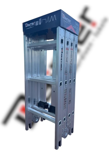 4x3 Alüminyum Çok Amaçlı Akrobat Merdiven