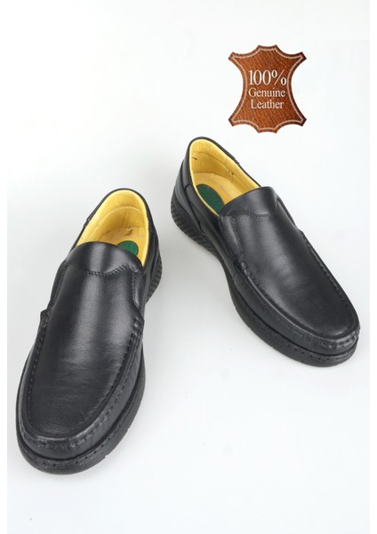 Erkek Hakiki Deri Kenarı Dikişli Jel Taban Ortopedik Baba Ayakkabısı fiyatları