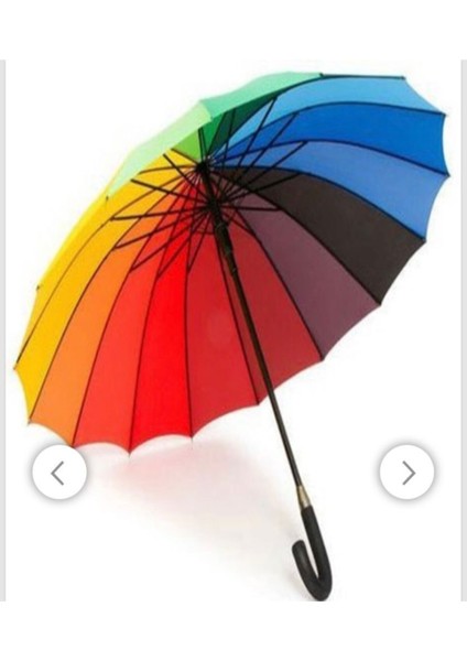 16 Telli Gökkuşağı Şemsiyesi, Renkli ve Şık Tasarım fiyatları
