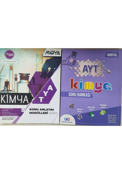 Moya Ayt Kimya Konu Anlatım Modülleri (Kam)+Orbital Ayt Kimya Soru Bankası