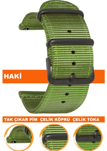 tcl mt42 mt42x mt43 mt46 akıllı çocuk saati uyumlu premıum nato kumaş tekstil saat kordonu kayışı f39cldb-ah