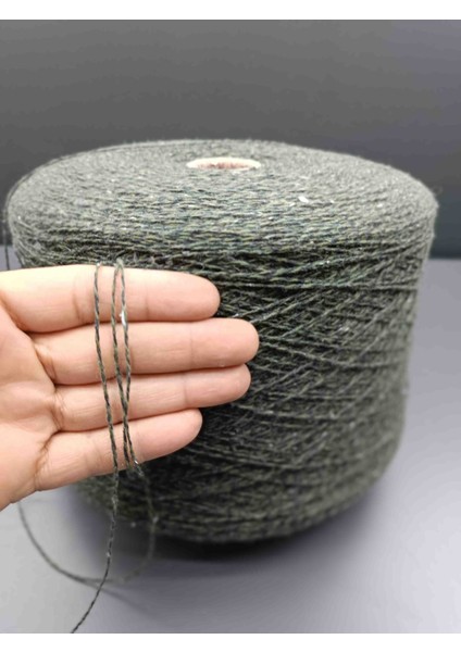 % 60 Yün %24 Polyemit El Örgü Ipi 500 gr Yeşil Tivitli modelleri