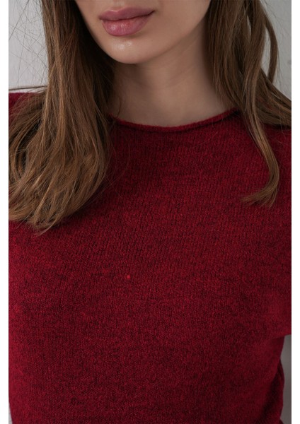 Kadın Bdart Basic Mini Triko Elbise Bordo Kırmızı indirimleri