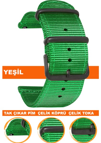 tcl mt40-mt40x akıllı çocuk saati uyumlu premıum nato kumaş tekstil saat kordonu kayışı f39cldb-g