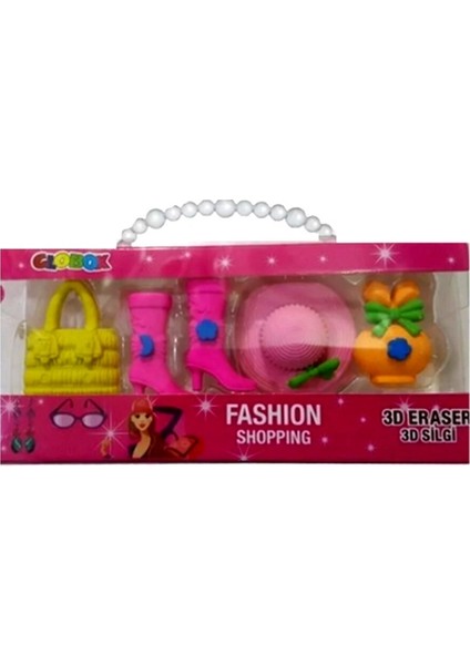 Globox 3D Silgili Çantalı 5 Li - 3 Adet