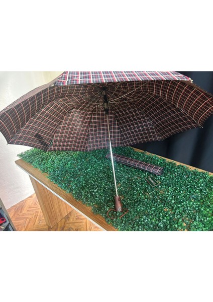 Renkli Otomatik Şemsiye 10 Telli, Kapalı 40 Cm, Çap 92 Cm, Kullanışlı ve Şık Tasarım