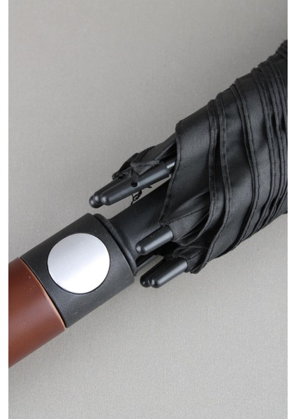 Kaliteli Erkek Baston Rüzgar Korumalı Kalın Fiber 8 Telli Siyah modelleri