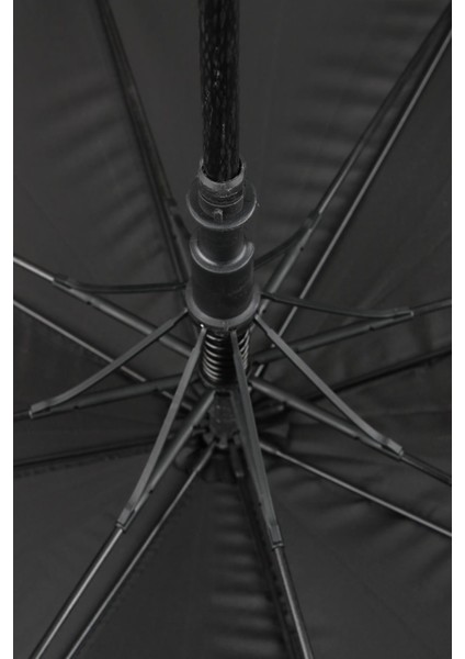 Kaliteli Erkek Baston Rüzgar Korumalı Kalın Fiber 8 Telli Siyah