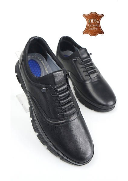 Erkek Hakiki Deri Esnek Kumaşlı Ortopedik Jel Taban Comfort Ayakkabı fiyatları