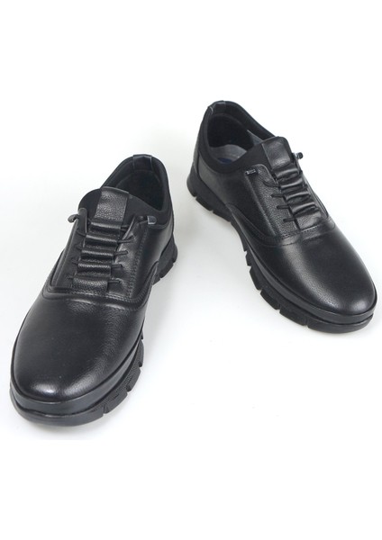 Erkek Hakiki Deri Esnek Kumaşlı Ortopedik Jel Taban Comfort Ayakkabı indirimleri