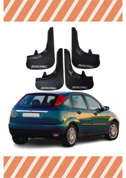 Ford Focus 1 Hb 1998-2004 Racing Yazılı 4'lü Tozluk Çamurluk Paçalık