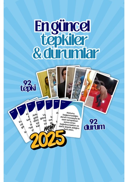 Moodunu Salla - Komik Eğlenceli Kutu Oyunu - Arkadaş Grubu Aile Parti Yılbaşı - Mood Kart Oyunu fiyatları