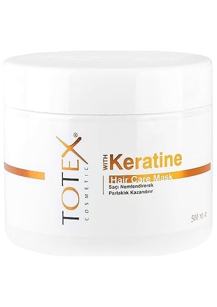 Totex Keratin Saç Bakım Maskesi | Nemlendirici ve Parlaklık Kazandırıcı | Saç Besleyici Tedavi 500 ml modelleri