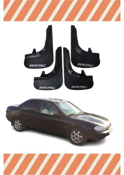 Ford Mondeo 1997-2001 Racing Yazılı 4'lü Tozluk Çamurluk Paçalık