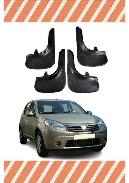 Dacia Sandero 2007-2012 4'lü Tozluk Çamurluk Paçalık