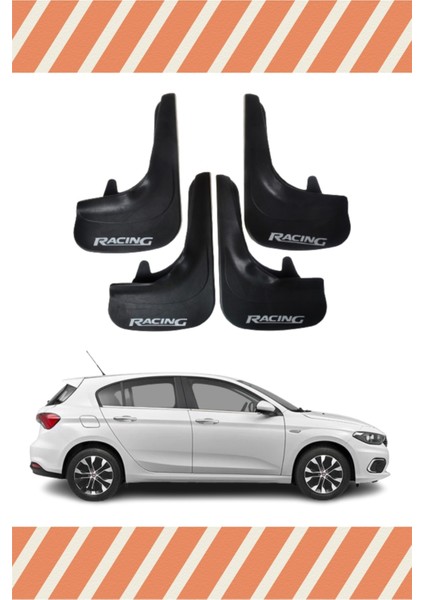 Fiat Egea Hb Tüm Kasalar Racing Yazılı 4'lü Tozluk Çamurluk Paçalık