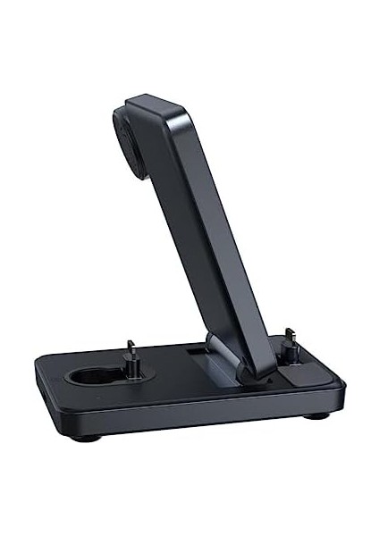 JR-WQS02 4-In-1 Katlanabilir Kablosuz Şarj Istasyonu Type-C Siyah Standart modelleri