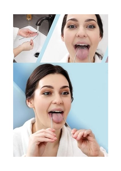 Hombak 1 Adet Metal Dil Temizleme Aparatı Ayurveda Dil Kazıma Çubuğu Ağız Kokusu Önleyici Ağız Duşu modelleri