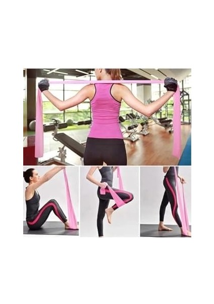 Ckspor Pilates Direnç Lastiği – 90X7,5 cm Farklı Dirençlerde Pilates Bandı Seti 1 Adet modelleri