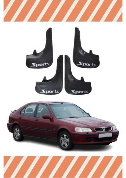Honda Civic Euro Hb 1996-2001 Sports Yazılı 4'lü Tozluk Çamurluk Paçalık