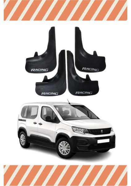 Peugeot Rifter Racing Yazılı 4'lü Tozluk Çamurluk Paçalık