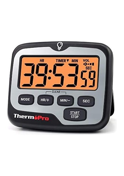 TM01 Mutfak Zamanlayıcısı, Geri Sayım ve Kronometre, Ayarlanabilir Sesli Alarm ve Geniş Arkadan Aydınlatmalı LCD Ekranlı Manyetik Zamanlayıcı Saat modelleri